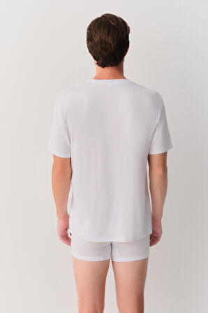 Suwen Erkek Modal V Yaka T-Shirt