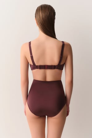 Suwen Önü Burgulu Balenli Toparlayıcı Bikini Üst