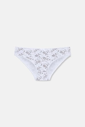 Suwen 3'lü Pamuklu Desenli Normal Bel Slip Külot