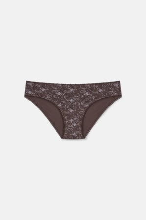 Suwen 3'lü Pamuklu Desenli Normal Bel Slip Külot
