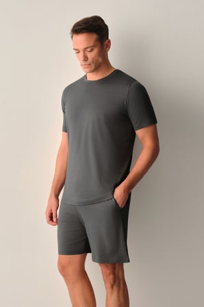 Suwen Jacob Erkek Modal Şort Pijama Takımı