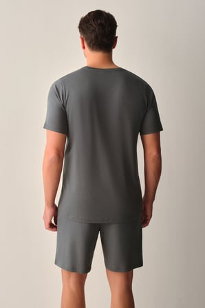 Suwen Jacob Erkek Modal Şort Pijama Takımı