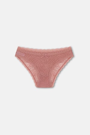 Suwen 3'lü Dantelli Normal Bel Slip Külot