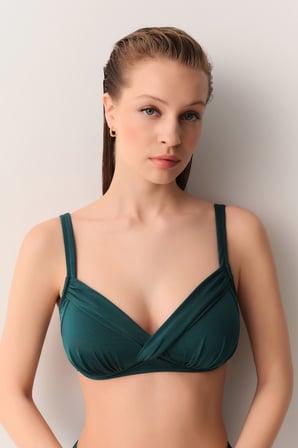 Suwen Kaplı Bantlı Korseli Toparlayıcı Bikini Üst