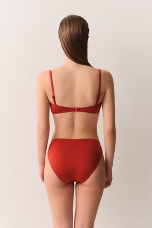 Suwen Metal Aksesuarlı Straplez Bikini Üst