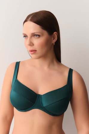 Suwen Pipe Balenli Toparlayıcı Aksesuarlı Bikini Üst