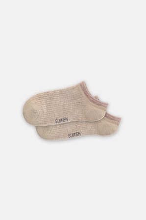 Suwen Color Stripe Sneaker Çorap