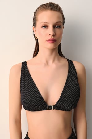 Suwen Montana V Kesim Üçgen Balensiz Bikini Üst