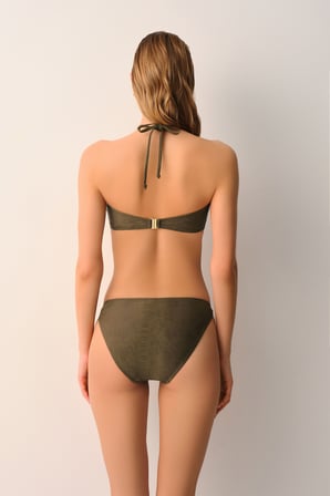 Suwen Misty Aksesuarlı Straplez Bikini Üst