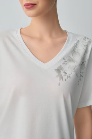 Suwen Dotty Pamuklu Kapri Pijama Takımı