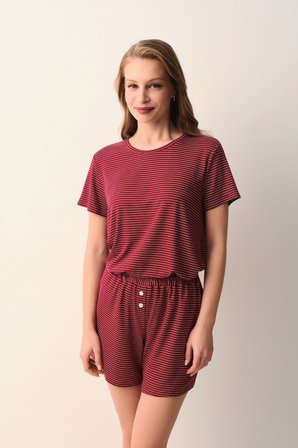 Suwen Casual Şort Pijama Takımı