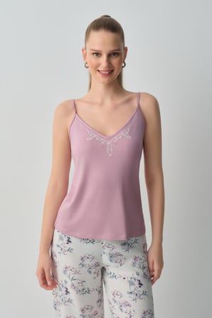 Suwen Flower Atlet Pantolon Pijama Takımı