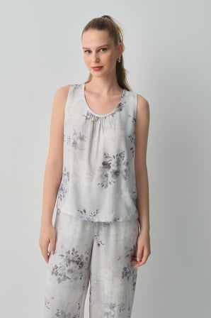 Suwen Glace Atlet Pantolon Pijama Takımı