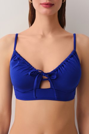 Suwen Toparlayıcı Balenli Bralet Bikini Üst