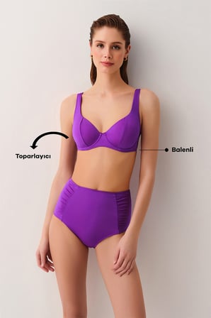 Suwen Balenli Toparlayıcı Bikini Üst