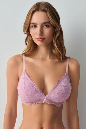 Suwen Scarlet Dantelli Üçgen Bralet Sütyen