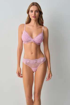 Suwen Scarlet Dantelli Üçgen Bralet Sütyen