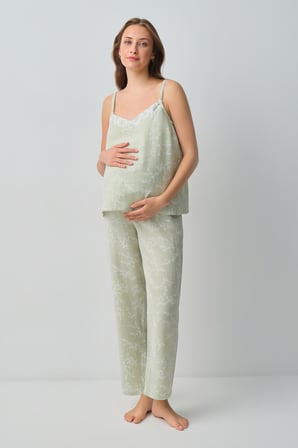 Suwen Cindy Pamuklı Hamile Lohusa Pijama Takımı