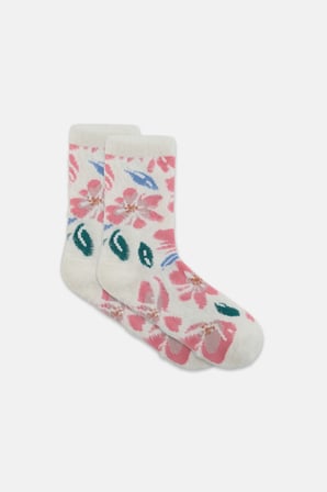 Suwen Fluffy Flower Soket Çorap