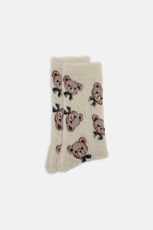 Suwen Fluffy BowBow Soket Çorap