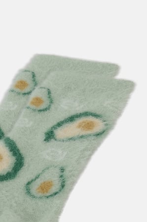 Suwen Fluffy Avocado Soket Çorap