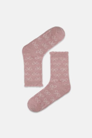 Suwen Chenille Ribbon Soket Çorap