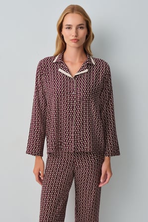 Suwen Arwen Gömlek Yaka Pijama Takımı