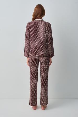 Suwen Arwen Gömlek Yaka Pijama Takımı