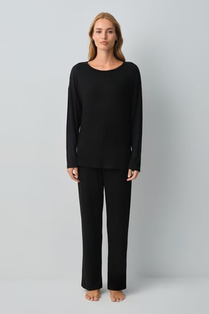 Suwen Comfort Geniş Yaka Pijama Takımı