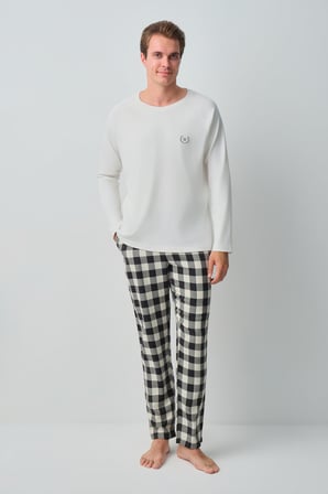 Suwen George Erkek Pamuklu Pijama Takımı