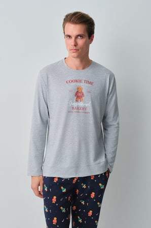 Suwen Ginger Erkek Pamuklu Pijama Takımı