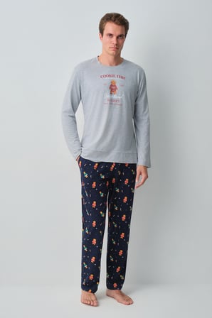 Suwen Ginger Erkek Pamuklu Pijama Takımı