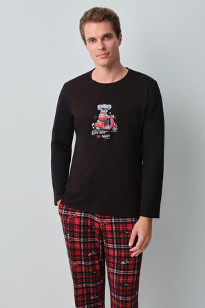 Suwen Koala Erkek Pamuklu Pijama Takımı