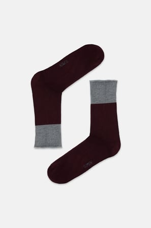 Suwen 2'li Colorblock Soket Çorap