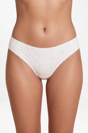 Suwen 3'lü Pamuklu Desenli Normal Bel Slip Külot
