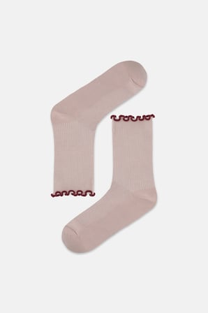 Suwen Elegant Fırfırlı Soket Çorap