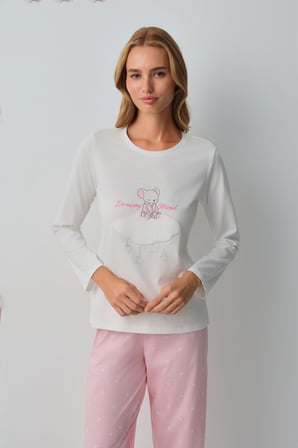 Suwen Lulusu Pamuklu Pijama Takımı