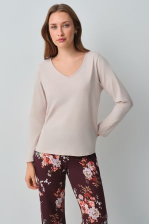 Suwen Mimoza Pamuklu Pijama Takımı