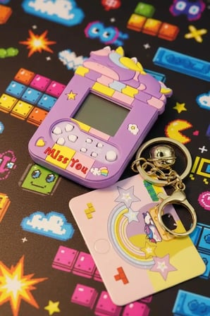 Tetris Anahtarlık – Nostaljik Oyun Tasarımlı Renkli ve Dekoratif Çanta Aksesuarı