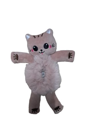 Kedi Figürlü Peluş Saç Lastiği – Yumuşak Ve Eğlenceli Tasarım