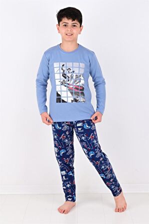 Erkek Çocuk Winter Games  Uzun Kollu Pijama Takımı 