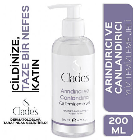 Clades Arındırıcı Ve Canlandırıcı Yüz Temizleme Jeli Tüm Cilt 200 Ml