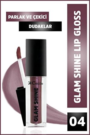 Cecile Glam Shine-Lip Oil Parlak Dudaklar Bakım ve Makyaj Seti 01-04