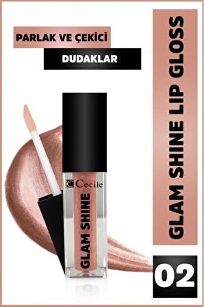 Cecile Glam Shine-Lip Oil Parlak Dudaklar Bakım ve Makyaj Seti 02-02