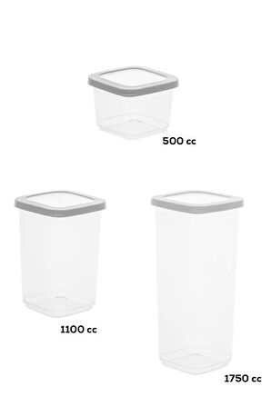 Porsima 1176 12'li Etiketli Renkli Kapaklı Gıda Saklama Kabı
