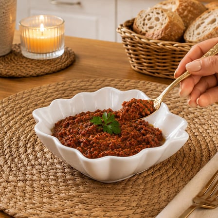 Porsima 1749N Porselen Servis Tabağı Salata Çerez Sunum Meze Yemek Kasesi 15 cm