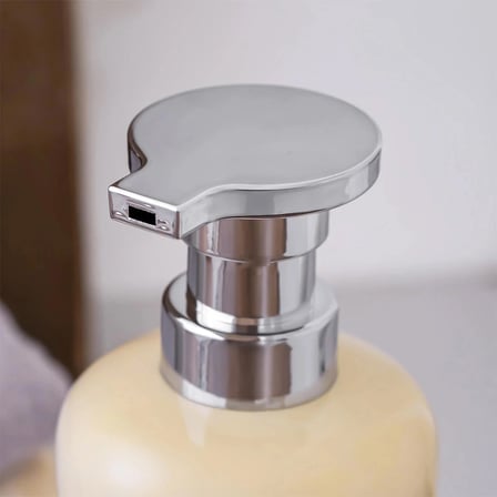 Porsima 277745 Tezgah Üstü Krem Sıvı Sabunluk Fırçalı Süngerlikli Sabunluk (550ml) 20cm