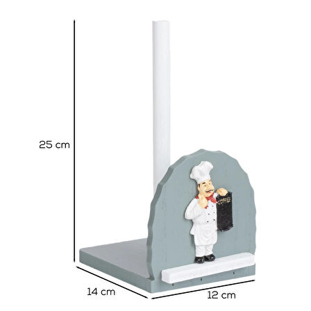 Porsima 2068 Ahşap Dekoratif Kağıt Havluluk Masa Üstü Havlu Kağıtlık Peçetelik 25x14x12cm