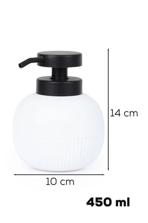 Porsima 3119 Banyo ve Mutfak Sıvı Sabunluk 450ML Beyaz