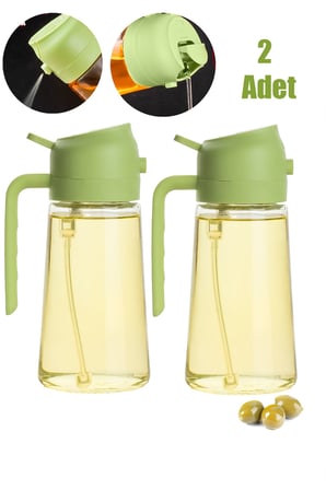porsima 2086-3 cam sprey-fısfıs yağdanlık limon sirke sos airfryer püskürtmeli yağlık (2adet)
